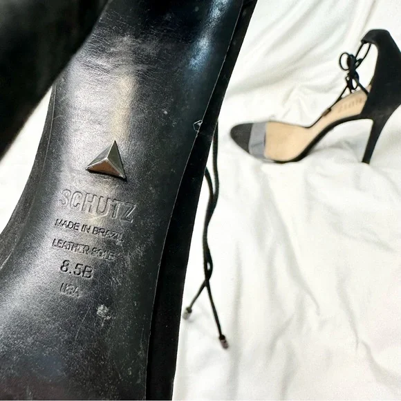Schutz Josseana suede Clear Strap heels - Picture 17 of 17